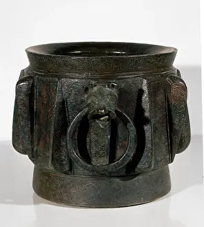 Hilt Prints: MORTERO DE BRONCE HISPANO MUSULMAN DEL SIGLO XI PROCEDENTE DE MONZON DE CAMPOS PALENCIA