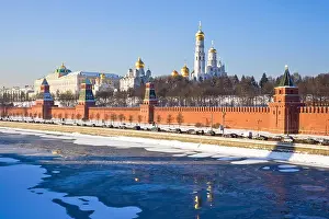 Archangel Prints: Moscow Kremlin and Cathedral of the Archangel Michael, Russia
