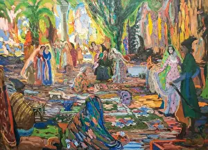 Orientalist Prints: Mose Toidze: Bazazkhana
