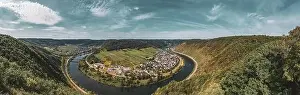 Bruttig Fankel Prints: Moselle loop near Bruttig-Fankel and the wine village of Ernst