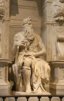 Moses Prints: Moses of Michelangelo. High Renaissance