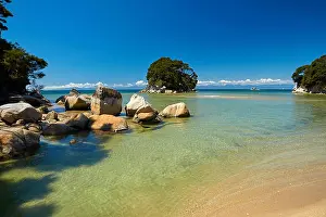 Lagoons Prints: Mosquito Bay, Abel Tasman National Park, Nelson Region, South Island, New Zealand