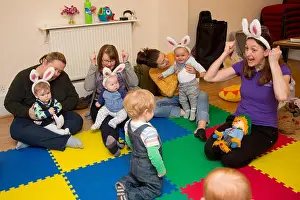 Toys Prints: Mother & Baby Group Baby Sign Language