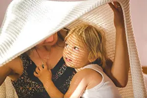 Offspring Prints: Mother and child, having fun together