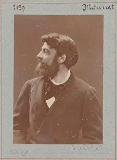 Studio Portrait Prints: Mounet-Sully appears in a studio portrait produced by Atelier Nadar in 1875