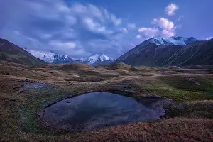 Lenin Prints: Mount Lenin seen from Basecamp in Kyrgyzstan taken in August 2018