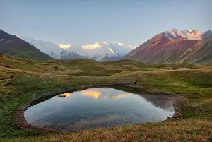 Lenin Prints: Mount Lenin seen from Basecamp in Kyrgyzstan taken in August 2018