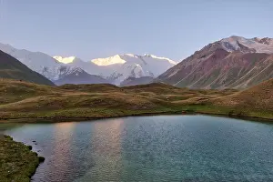 Mount Lenin seen from Basecamp in Kyrgyzstan taken in August 2018