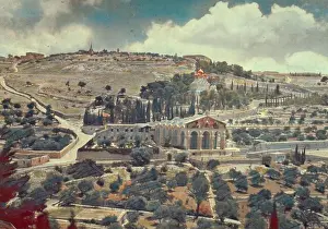 City Wall Prints: Mount of Olives, Bethany, Mount of Olives from the city wall
