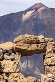 Canaries Prints: Mount Teide from the top of Guajara site of the first astrophsics observatory in the Las Canadas del Teide National