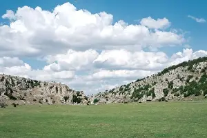 Mountain landscape, Dobrogea old montains, Romania