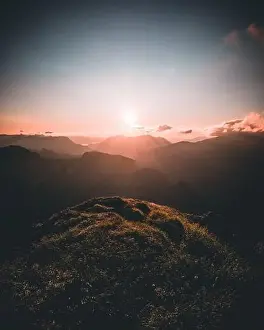 Loser Prints: mountain Landscape during Sunset at Loser in Salzkammergut Austria