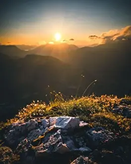 Loser Prints: mountain Landscape during Sunset at Loser in Salzkammergut Austria