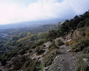 Surroundings Prints: The mountainous landscape of the Axarquia Andalucia Spain