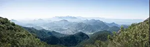 Mountains with clouds of the national park of Serra dos Órgãos in Rio de Janeiro Brazil