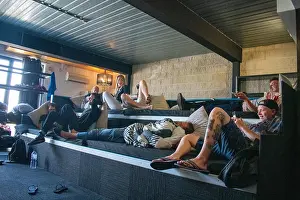 Hangover Prints: Movie room in summer house hostel in melbourne