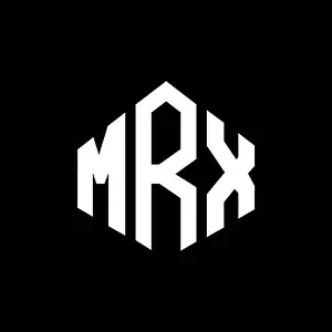 Letter Vector Vectors Prints: MRX letter logo design with polygon shape
