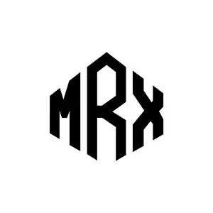 Letter Vector Vectors Prints: MRX letter logo design with polygon shape