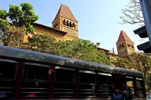 Platforms Prints: MUMBAI, INDIA - February 7, 2019: Buildings of Mumbai University (formerly Bombay) in Mumbai