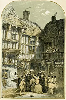 Disguise Prints: Mummers Play/Mumming - illustration by Birket Foster