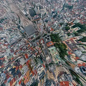 Munich city air drone 360 vr virtual reality panorama