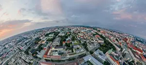 Munich city air drone 360 vr virtual reality panorama