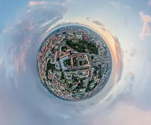 Carousel Prints: Munich city air drone 360 vr virtual reality panorama