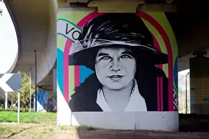 Editor Prints: Mural by Paul Shepherd (Walls by Paul) of Lady Rhondda