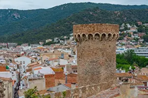 Costa Brava Prints: Muralles de Tossa de Mar castle in Spain