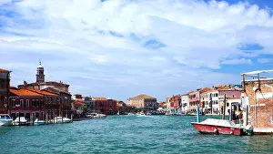 Grand Canal Prints: Murano, a historical venetian island in Italy renowned for its craft of glass making