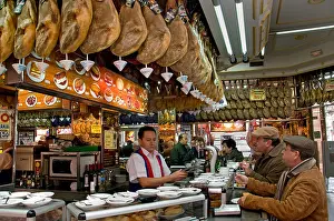 Delicatessen Prints: Museo del Jamon Madrid Spanish Spain Jamon Iberico Bar Restaurant Butcher