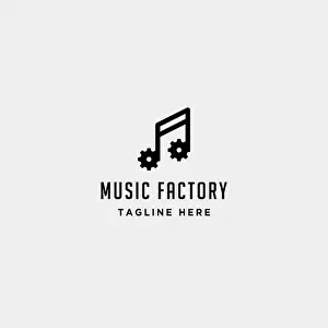 Podcast Prints: music gear logo design studio headphone microphone cassete vector monoline