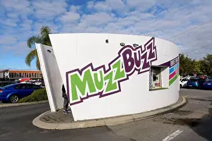 Western Australia Prints: A Muzz Buzz outlet. Muzz Buzz is an Australian owned and operated drive-through coffee franchise chain