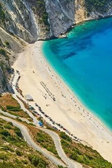 Images Dated 17th September 2017: Myrtos Beach, Kefalonia (Cephalonia), Greek Ionian Islands, Greece