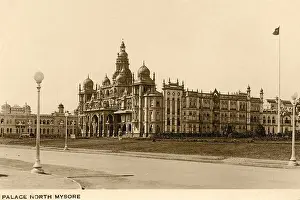 Old Palace Prints: Mysore Maharaja Old Palace, old vintage antique 1900s photo