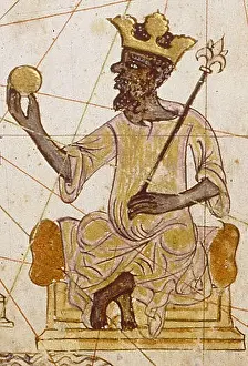 Maker Prints: N/A. English: Image of an Saracen king of West Africa