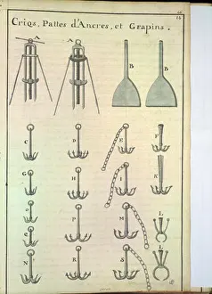 Arsenal Prints: N/A. Français : Crics, pattes d'ancres et grappins