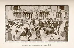 Awakening Prints: N/A. (Image of the delegates to the first meeting of the Indian National Congress in Bombay)