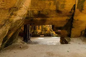 Gujarat Prints: Naida Caves, Diu in the day
