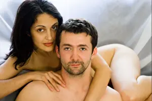 naked couple in loving contact