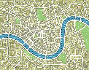 Generic Prints: Nameless city map
