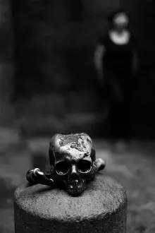 Transience Prints: Naples, Italy. Skull