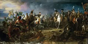 1805 Prints: Napoleon at the Battle of Austerlitz in 1805 painted by Francois Gerard