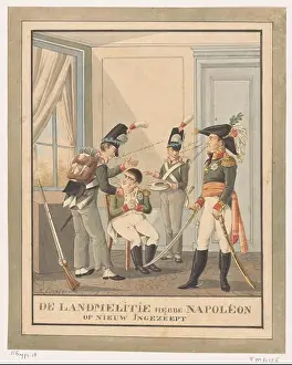 Political Satire Prints: Napoleon is shaved, Wijnand Esser