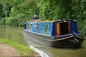 Cotswolds Prints: Narrowboats on Oxford Canal, Banbury, Oxfordshire