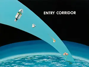 Influential Prints: NASA, Apollo Spacecraft Entry Corridor, 1966