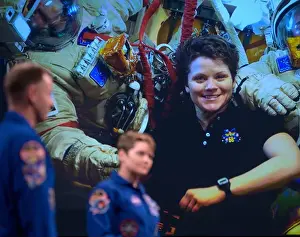 Experiences Prints: NASA astronauts Nick Hague and Anne McClain discussed their experiences on the ISS at the Smithsonian National Air