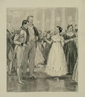 Moscow Prints: Natasha on her first ball. Illustration for the novel War and Peace by Leo Tolstoy