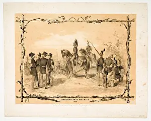Rebellion Prints: 'National Guard of Vienna / 1848.'. Johann Höfelich (1796-1849), printer