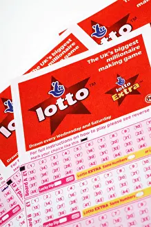 Chance Prints: National Lottery play slip